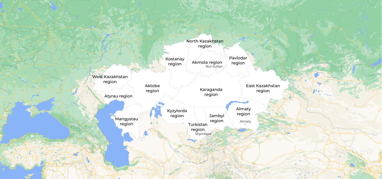 The country’s administrative and territorial structure