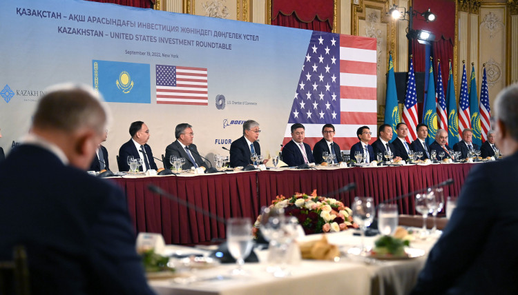 Kassym-Jomart Tokayev took part in the Kazakh-American investment roundtable