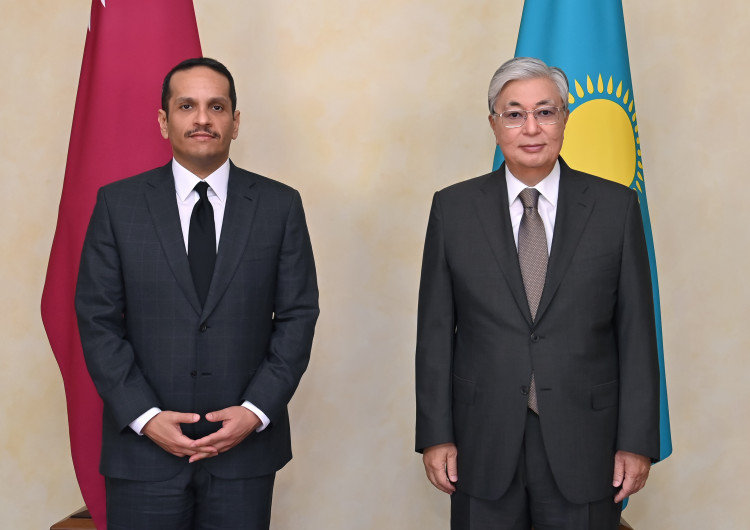 President Kassym-Jomart Tokayev Receives Deputy Prime Minister and Minister of Foreign Affairs Sheikh Mohammed Bin Abdulrahman Al-Thani of Qatar