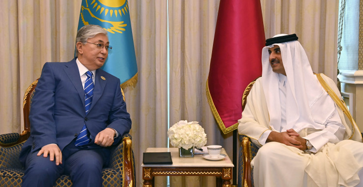 President Kassym-Jomart Tokayev meets with Amir of the State of Qatar Sheikh Tamim bin Hamad Al Thani