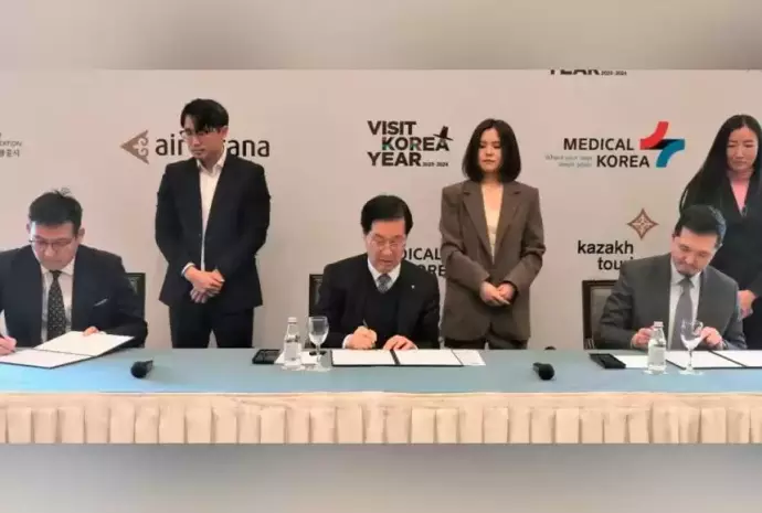 Air Astana, Kazakh Tourism and National Tourism Organization of Korea sign trilateral coop agr’t