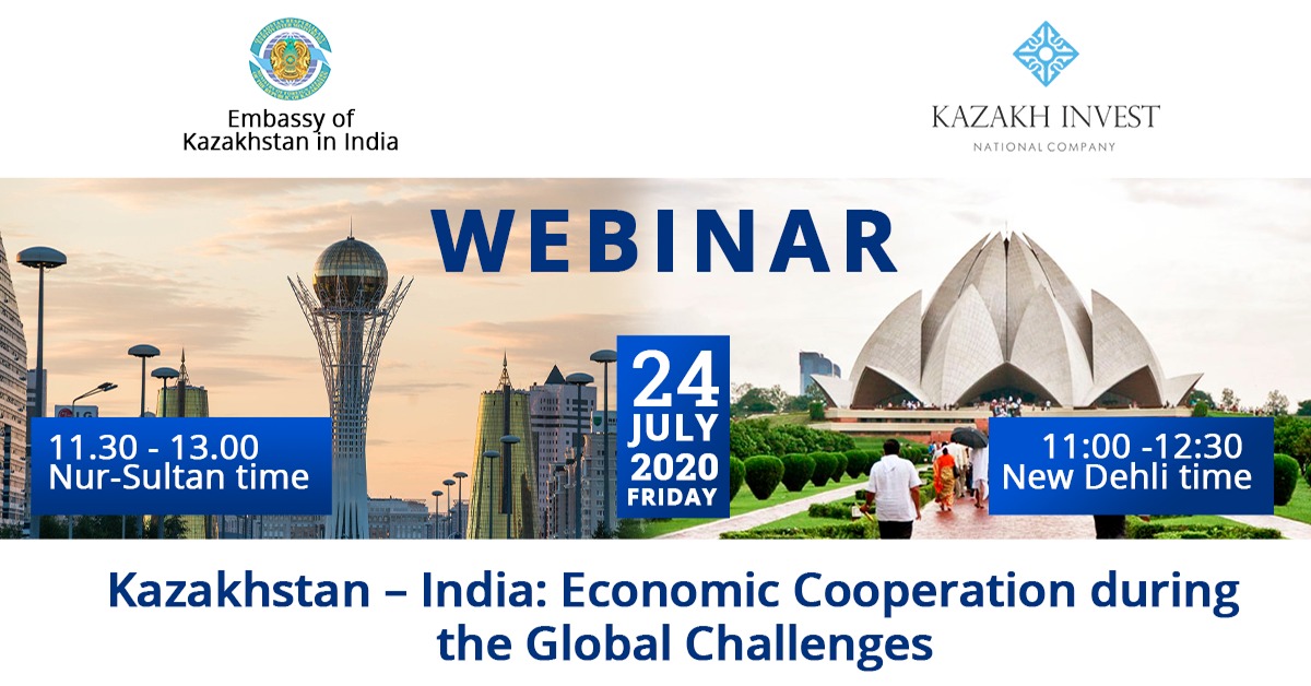 Webinar «Kazakhstan – India: Economic Cooperation during the Global Challenges»