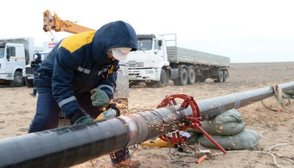 Construction of the second line of the main gas pipeline "Beineu-Zhanaozen"