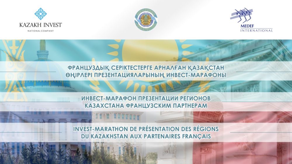 Алматинская область приняла эстафету на инвест-марафоне презентации казахстанских регионов французским партнерам