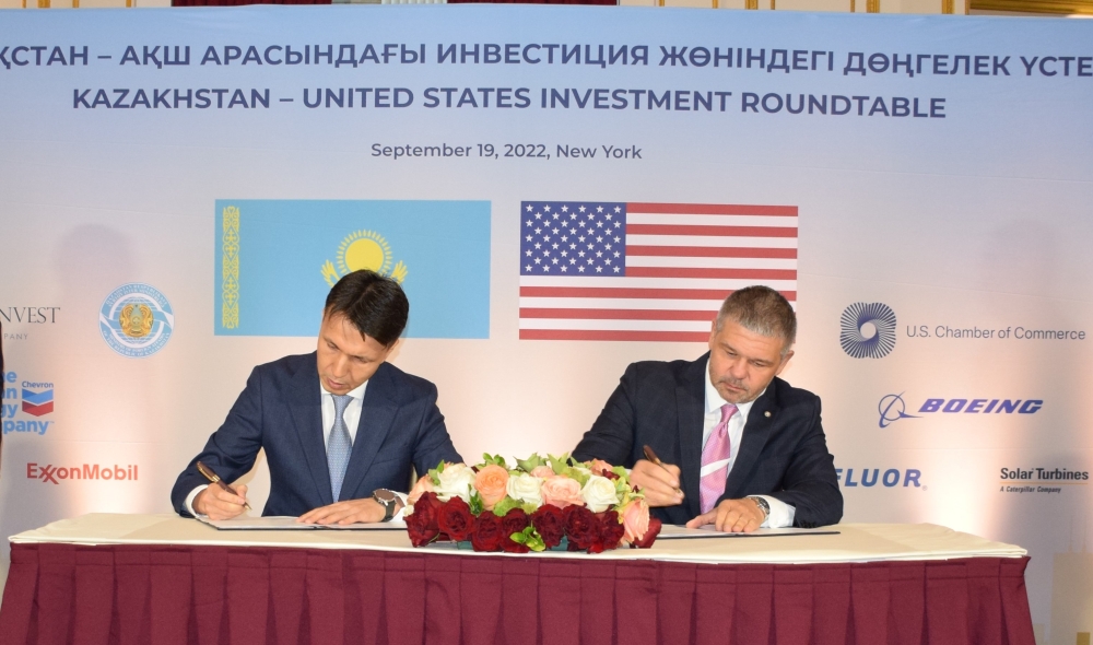 A Number of Documents Were Signed with American Investors During the Roundtable with the Head of State in New York