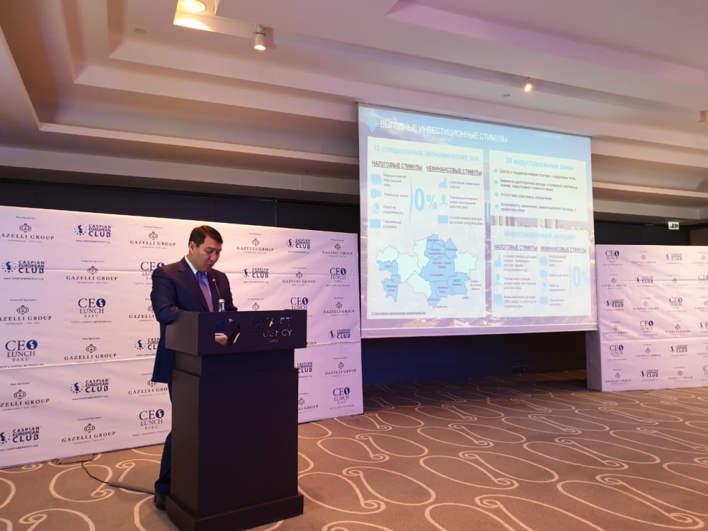 Business climate and investment opportunities of Kazakhstan presented in Baku