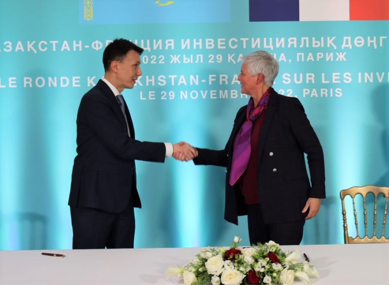 25 Documents Totaling $3 Billion were Signed on the Sidelines of the Kazakh-French Investment Round Table in Paris