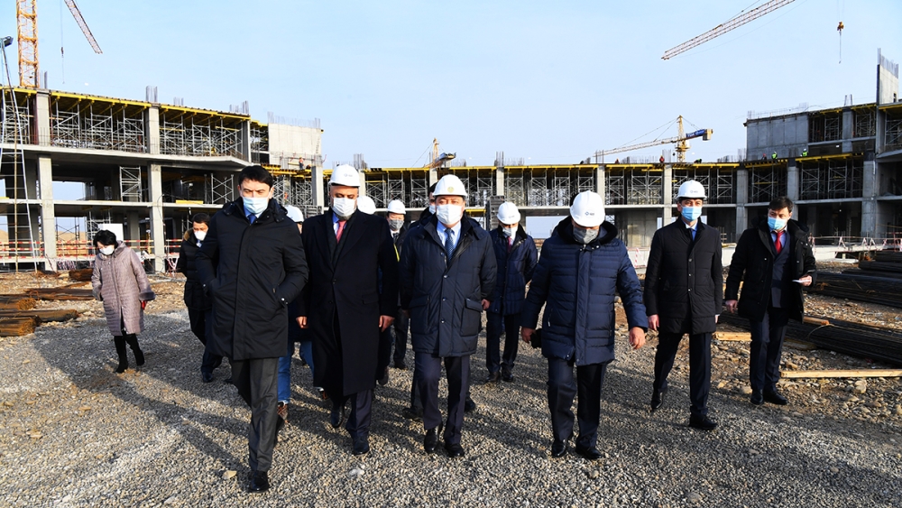 Премьер-Министр РК А. Мамин проинспектировал развитие города Туркестан 