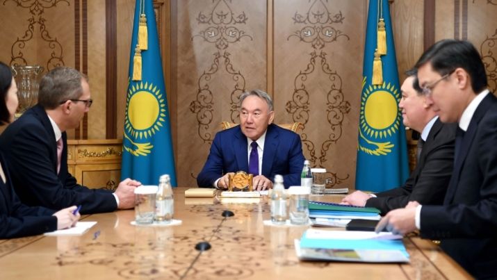 Nursultan Nazarbayev met with ALSTOM CEO