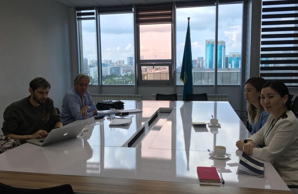 In the office of «Kazakh Invest» there was a meeting held with the management of S.E.R.E.M.E., a French company, which is a leading enterprise in the development of means and methods of conducting vibrational, acoustical, and hammer testing