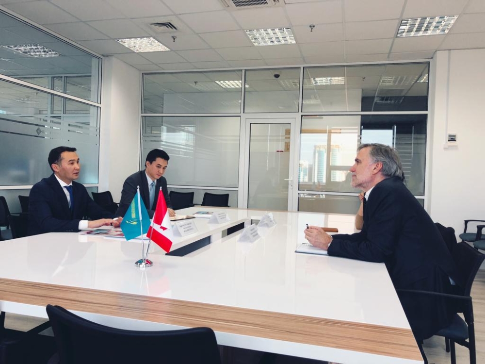 A meeting with the management of CERBA Canadian Business Association was held at the Kazakh Invest office